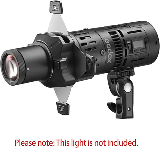 Godox SP36K Projection Attachments with 36° Lens, for Godox RS60R RS60Bi MS60R MS60BI, Compact Design with Changeable Lenses, a 360°Rotatable Body, a Wide Range of Lighting Effect - Letwell