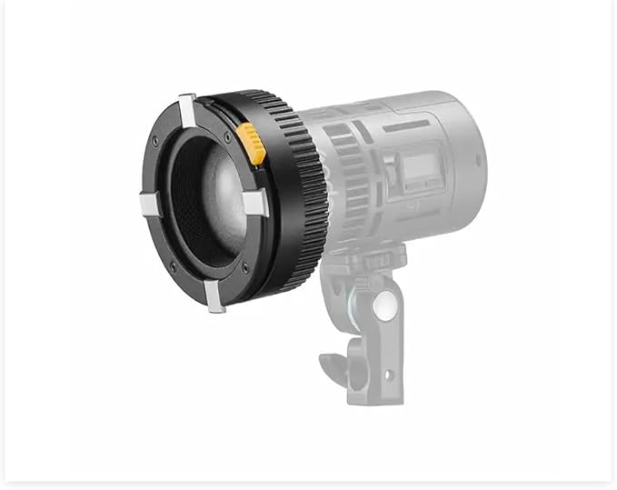 Godox SZL2 Zoom Lens for Godox RS60R RS60BI MS60R MS60Bi, Attaches to The Front of The Light, to Project Beam Angles of Bbetween 15° and 30° to Give More Flexibility with The Lighting - Letwell