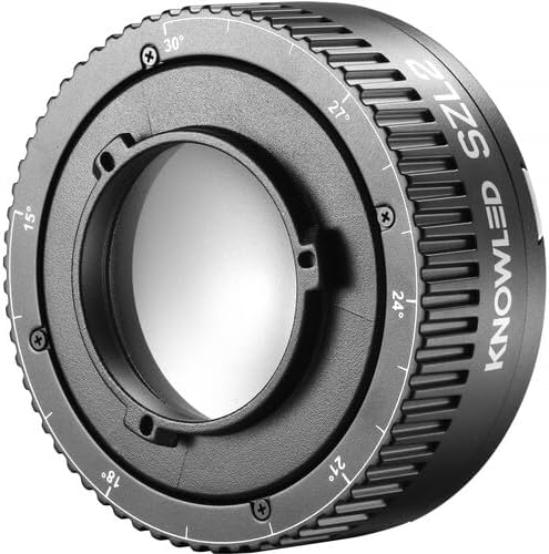 Godox SZL2 Zoom Lens for Godox RS60R RS60BI MS60R MS60Bi, Attaches to The Front of The Light, to Project Beam Angles of Bbetween 15° and 30° to Give More Flexibility with The Lighting - Letwell