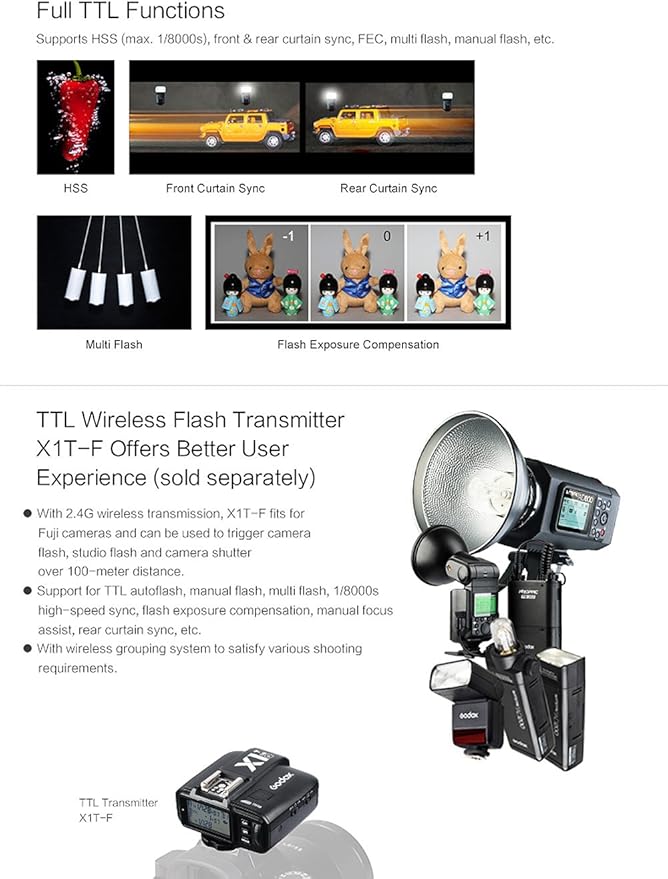 Godox TT350 2.4G HSS 1/8000s TTL GN36 Camera Flash - Letwell