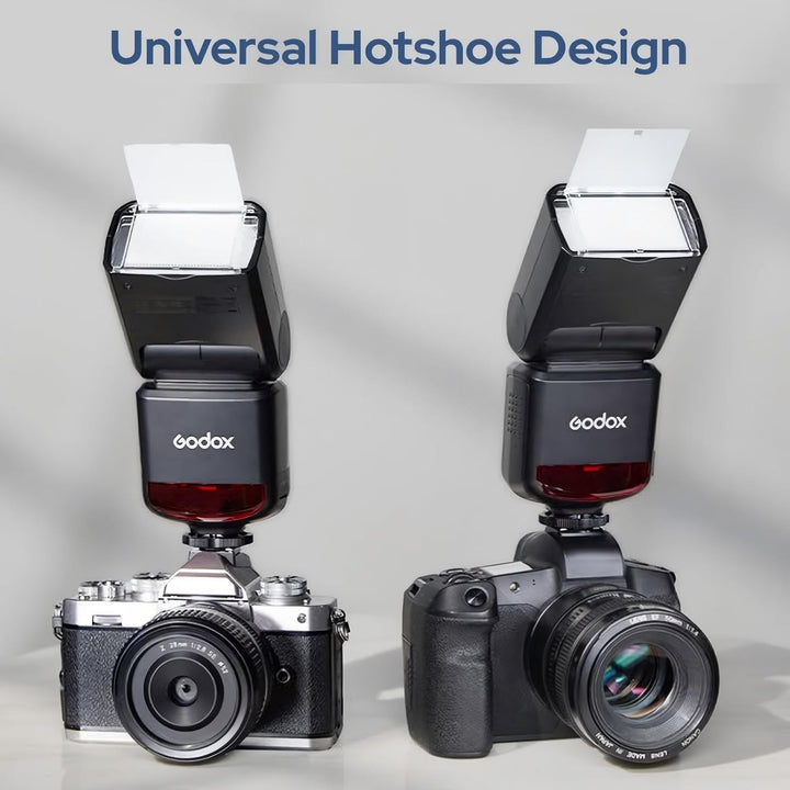 Godox TT520 III TT520III Camera Flash - Godox TT520 II TT520II Upgraded, 433MHz GN33 Manual Flash with RT - 16 Transmitter, 1/128 - 1/1Power(±1/3 - stop), S1/S2 Mode,Compatible w/Center - Pin Hotshoe Cameras - Letwell