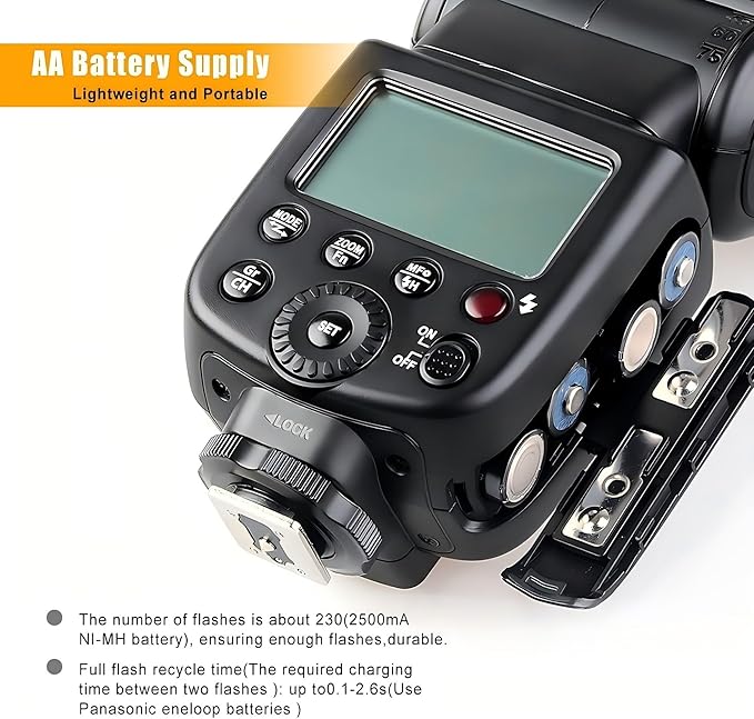 Godox TT600 Speedlite Flash with Built - in 2.4G Wireless Transmission for Canon, Nikon, Pentax, Olympus and Other Digital Cameras with Standard Hotshoe - Letwell