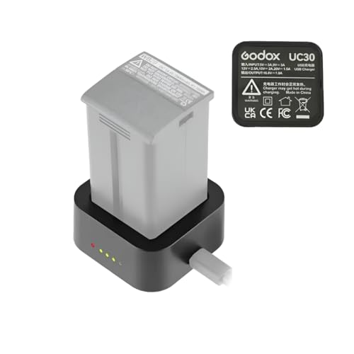 GODOX UC30 USB Charger for AD200Pro Godox AD200Pro II AD200ProII for Godox WB29 WB29A WB29B Battery - Letwell