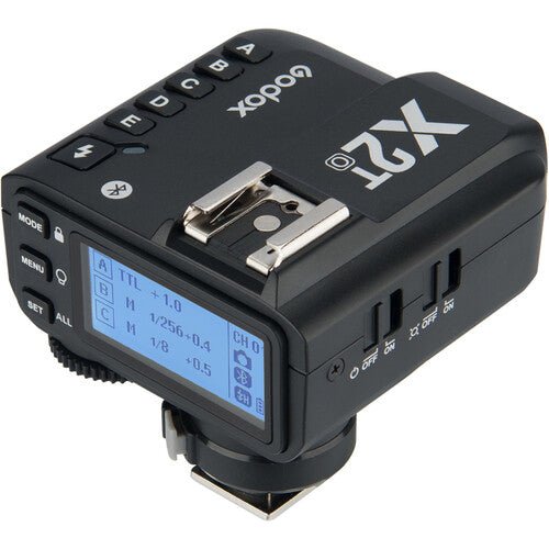 Godox X2T TTL Wireless Flash Trigger, Bluetooth Connection, 1/8000s HSS, 5 Separate Group Buttons, Relocated Control - Wheel, New Hotshoe Locking, New AF Assist Light - Letwell