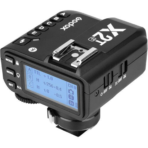 Godox X2T TTL Wireless Flash Trigger, Bluetooth Connection, 1/8000s HSS, 5 Separate Group Buttons, Relocated Control - Wheel, New Hotshoe Locking, New AF Assist Light - Letwell