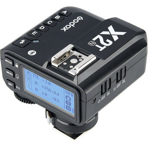 Godox X2T TTL Wireless Flash Trigger, Bluetooth Connection, 1/8000s HSS, 5 Separate Group Buttons, Relocated Control - Wheel, New Hotshoe Locking, New AF Assist Light - Letwell