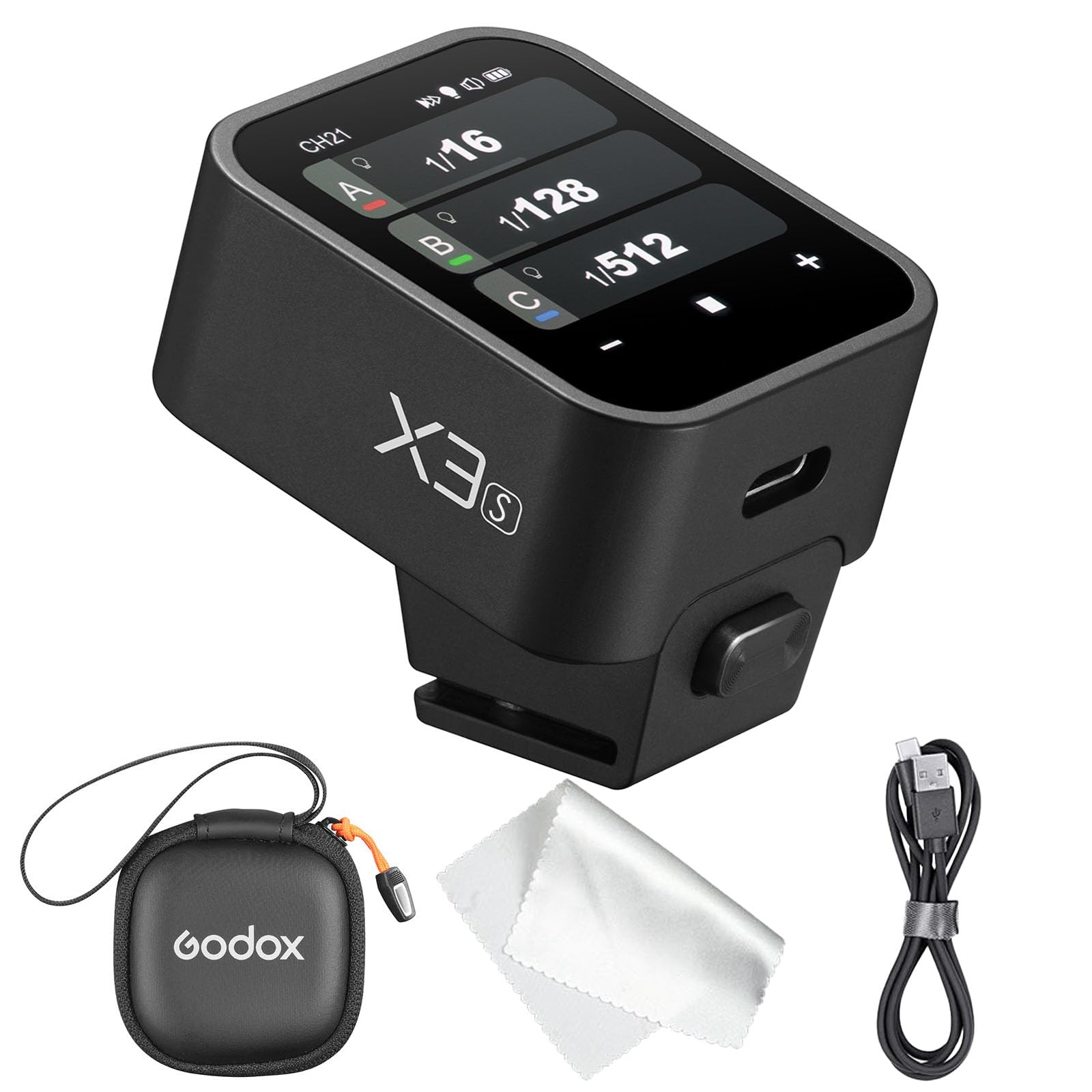 Godox X3 Trigger for 𝗦𝗼𝗻𝘆 【 Godox Trigger for Sony X3 S 】 X3S TTL Wireless Flash Trigger for 𝗦𝗼𝗻𝘆, OLED Touchscreen Flash Transmitter,Built - in Lithium Battery Perfectly for GODOX V1 GODOX V100 - Letwell