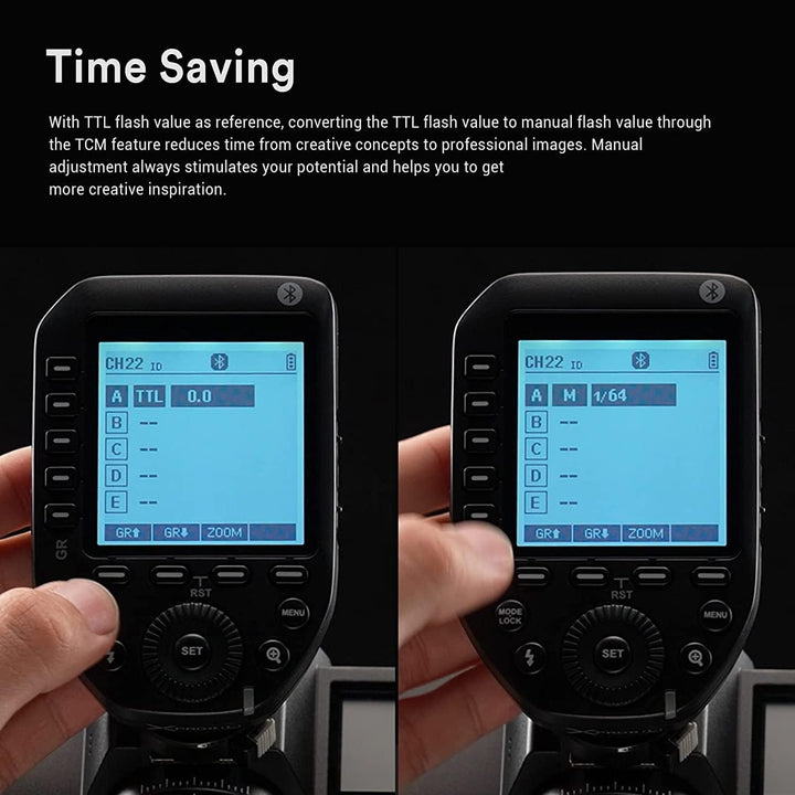 Godox XProII TTL Wireless Flash Trigger Cameras,2.4G 1/8000s HSS,Bluetooth Connection,TCM Instant Conversion,Updated Quick - Release Lock,16 Groups and 32 Channels(XProII) - Letwell