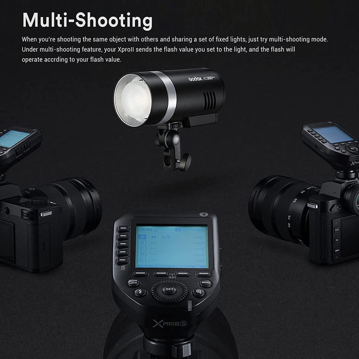 Godox XProII TTL Wireless Flash Trigger Cameras,2.4G 1/8000s HSS,Bluetooth Connection,TCM Instant Conversion,Updated Quick - Release Lock,16 Groups and 32 Channels(XProII) - Letwell