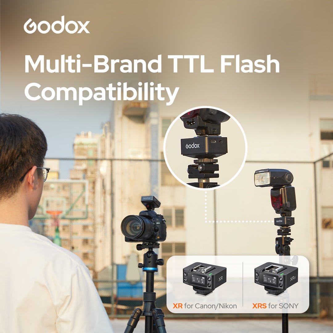 Godox XR/XRS TTL Wireless Flash Receiver | Built - in Lithium Battery | 2.4G X System (Canon/Nikon/Sony) - Letwell