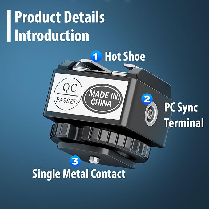 Standard Hot Shoe Riser Adapter for Godox IM30 IM20 Mini Flash, Raises Flash Height to Reduce Lens Shadow, for Zeniko ZF04 ZF08 Flash, for Ulanzi SL01, for Mealight F1 F1S Mini Flash, for VILTROX Z1 - Letwell