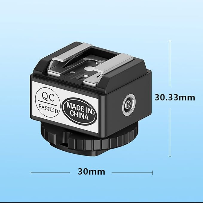 Standard Hot Shoe Riser Adapter for Godox IM30 IM20 Mini Flash, Raises Flash Height to Reduce Lens Shadow, for Zeniko ZF04 ZF08 Flash, for Ulanzi SL01, for Mealight F1 F1S Mini Flash, for VILTROX Z1 - Letwell